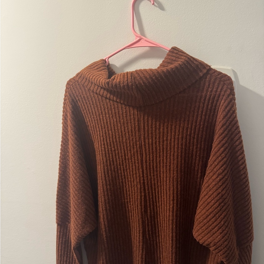 Cozy Brown Turtleneck Sweater
